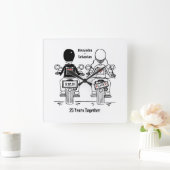 Gepersonaliseerde motorfiets Jubileum motorfiets Vierkante Klok (Huis)