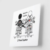 Gepersonaliseerde motorfiets Jubileum motorfiets Vierkante Klok (Hoek)