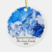Gepersonaliseerde Mount Everest Ornament, Nepal Gi Keramisch Ornament (Voorkant)
