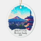 Gepersonaliseerde Mount Fuji Ornament, Japan Gift Keramisch Ornament (Links)