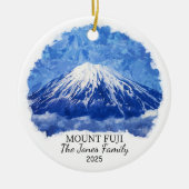 Gepersonaliseerde Mount Fuji Ornament, Japan Keramisch Ornament (Voorkant)