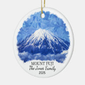 Gepersonaliseerde Mount Fuji Ornament, Japan Keramisch Ornament (Links)