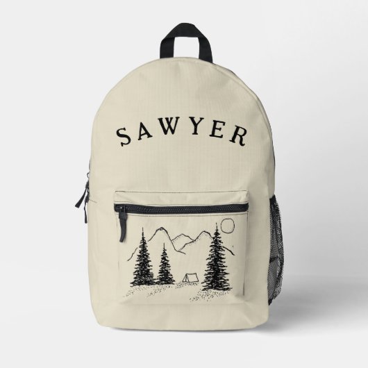 Gepersonaliseerde Mountain Camp rugzak (Voorkant)
