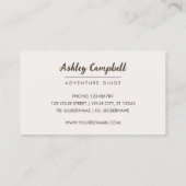 Gepersonaliseerde Mountain Forest Natuur Visitekaa Visitekaartje (Achterkant)