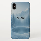 Gepersonaliseerde Mountain Winter Telefoon Hoesje iPhone Hoesje (Achterkant)