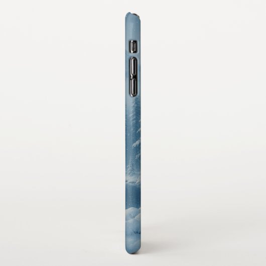 Gepersonaliseerde Mountain Winter Telefoon Hoesje iPhone Hoesje (Linkerkant)