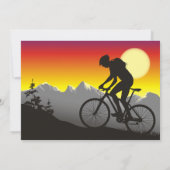 Gepersonaliseerde mountainbike Biking Birthday Kaart (Achterkant)