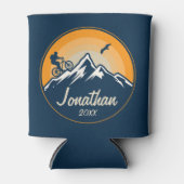 Gepersonaliseerde mountainbike fietser racefiets blikjeskoeler (Voorkant)