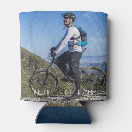 Gepersonaliseerde mountainbike fietser racefiets blikjeskoeler (Achterkant)