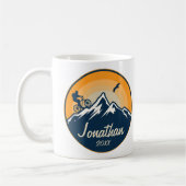 Gepersonaliseerde mountainbike fietser racefiets koffiemok (Links)