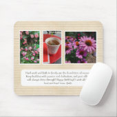 Gepersonaliseerde Mousepad met Foto's en Bericht Muismat (Met muis)