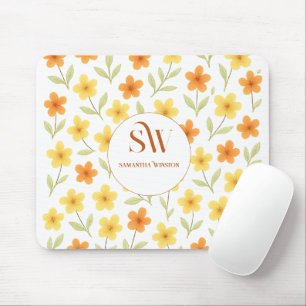 Gepersonaliseerde Mousepad met Sinaasappel gele Muismat