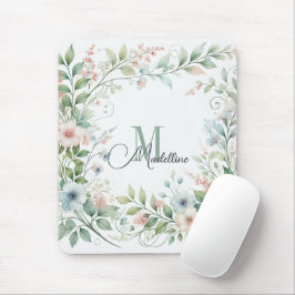 Gepersonaliseerde Mousepad met wilde bloemen | Ini Muismat