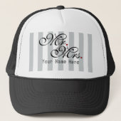 Gepersonaliseerde Mr en Mrs Click om Kleur aan te  Trucker Pet (Voorkant)