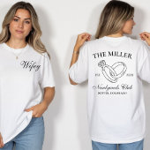 Gepersonaliseerde Mr en Mrs Honeymoon T-shirts