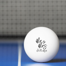 Gepersonaliseerde Mr. en Mrs. Pingpongbal