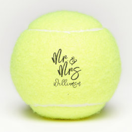Gepersonaliseerde Mr. en Mrs. Tennisballen