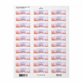 Gepersonaliseerde Mr en Mrs Wedding Retouradres Etiket (Full Sheet)