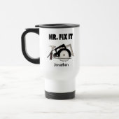 Gepersonaliseerde Mr Fix IT Travel Mug Reisbeker (Links)