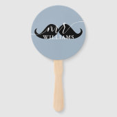 Gepersonaliseerde Mr. Mrs. Bride of Bruidegom Wedd Handwaaier (Voorkant)