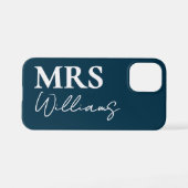 Gepersonaliseerde Mr & Mrs Gift voor Passen getrou iPhone Hoesje (Achterkant horizontaal)
