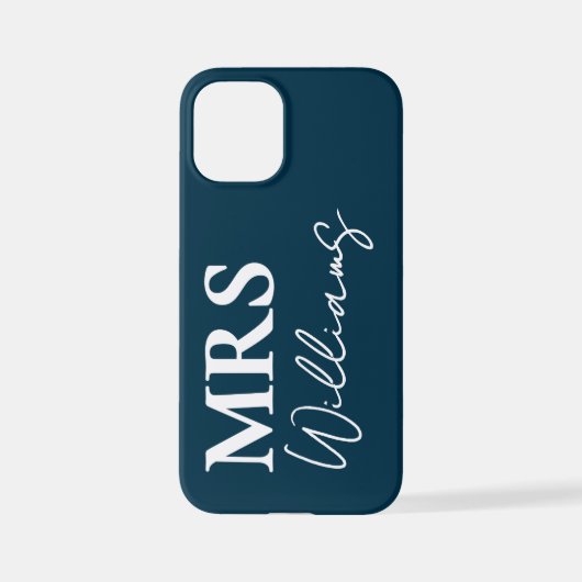 Gepersonaliseerde Mr & Mrs Gift voor Passen getrou iPhone Hoesje (Achterkant)