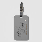 gepersonaliseerde Mr & Mrs naam initialen Bagagelabel (Voorkant (verticaal))