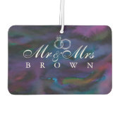 Gepersonaliseerde Mr & Mrs. smokey zuivert de wate Luchtverfrisser (Achterkant)