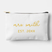 Gepersonaliseerde Mrs. Makeup Custom Bruid Party Etui (Voorkant)