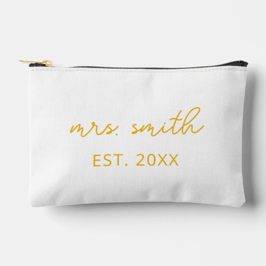 Gepersonaliseerde Mrs. Makeup Custom Bruid Party Etui (Voorkant)