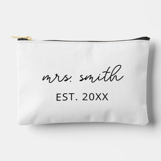 Gepersonaliseerde Mrs. Makeup Custom Bruid Party Etui (Voorkant)