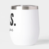 Gepersonaliseerde MRS Naam Bruiloft Pas getrouwd (Achterkant)