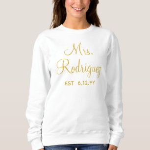Gepersonaliseerde Mrs Pas getrouwd Custom Gift for Trui