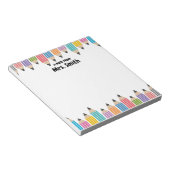 Gepersonaliseerde Mrs. Teacher Afstudeerder Gift T Notitieblok (Schuin)