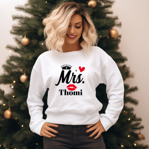 gepersonaliseerde mrs vrouwen  t-shirt