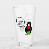 Gepersonaliseerde Ms Penguin Afrikaanse Diaspora P Glas (Voorkant)