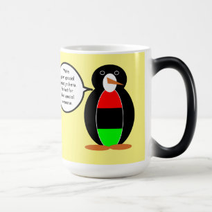 Gepersonaliseerde Ms Penguin Afrikaanse Diaspora P Magische Mok