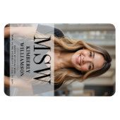 Gepersonaliseerde MSW Master of Social Work Afstud Magneet (Horizontaal)
