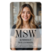 Gepersonaliseerde MSW Master of Social Work Afstud Magneet (Verticaal)