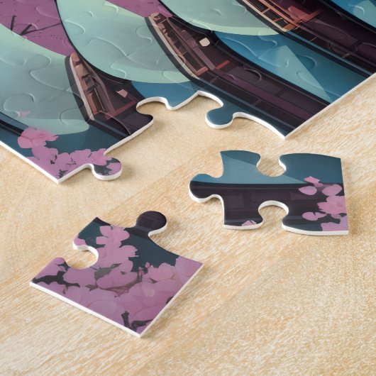 Gepersonaliseerde Mt. Fuji puzzel Legpuzzel (Zijkant)