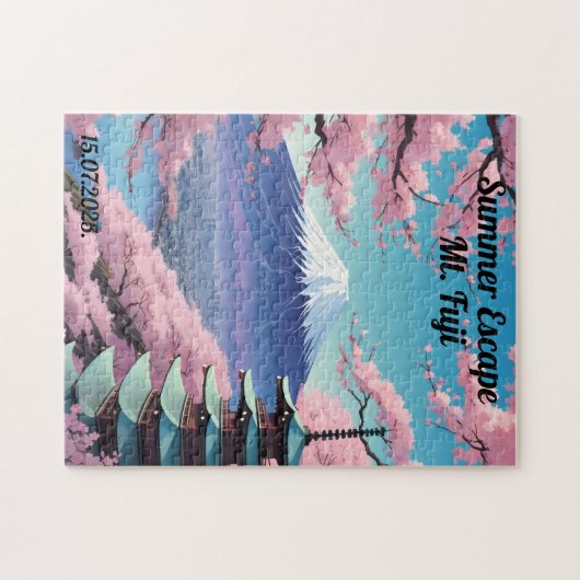 Gepersonaliseerde Mt. Fuji puzzel Legpuzzel (Horizontaal)