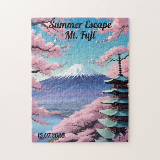 Gepersonaliseerde Mt. Fuji puzzel Legpuzzel (Verticaal)