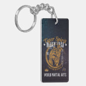 Gepersonaliseerde Muay Thai Sleutelhanger - Tiger (Voorkant Links)