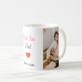 Gepersonaliseerde Mug Vaderdag cadeau met Kinder n Koffiemok (Voorkant rechts)