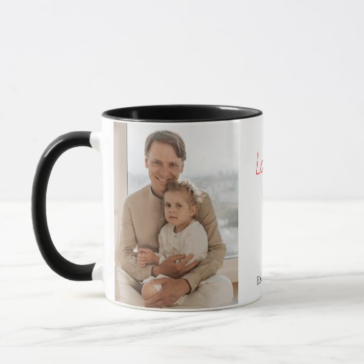 Gepersonaliseerde Mug Vaderdag cadeau met Kinder n Mok (Links)