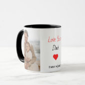 Gepersonaliseerde Mug Vaderdag cadeau met Kinder n Mok (Voorkant links)