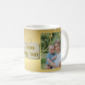Gepersonaliseerde Mug voor mijn zoon van mam Koffiemok (Voorkant rechts)