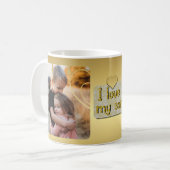 Gepersonaliseerde Mug voor mijn zoon van mam Koffiemok (Voorkant links)