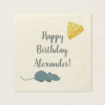 Gepersonaliseerde muis en kaas geïllustreerd