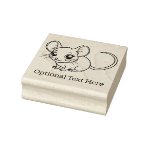 Gepersonaliseerde muis rubberstempel